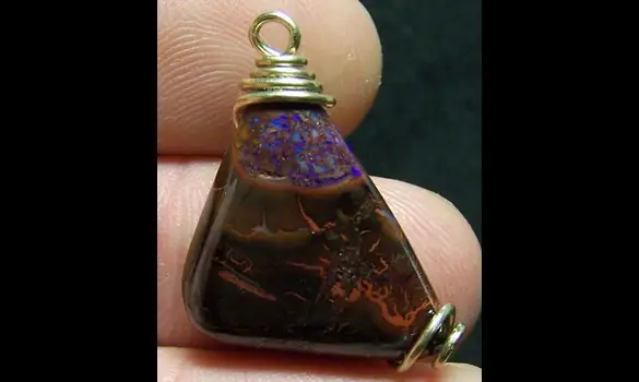GOLD 14K GF OPAL KOROIT PENDANT