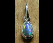 PENDENTIF ARGENT 925 BIJOU PIERRE OPALE