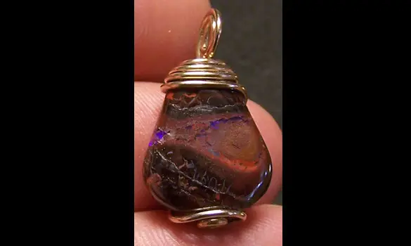 GOLD 14K GF OPAL KOROIT PENDANT