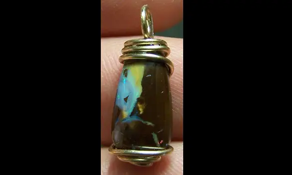 GOLD 14K GF OPAL KOROIT PENDANT
