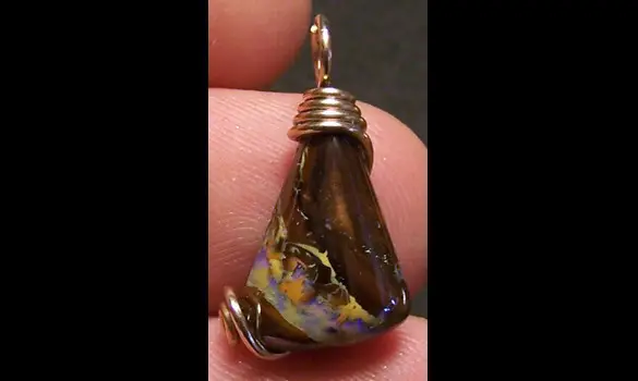GOLD 14K GF OPAL KOROIT PENDANT