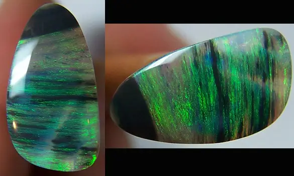 SOLID BLACK OPAL 0.95 CT AUSTRALIA