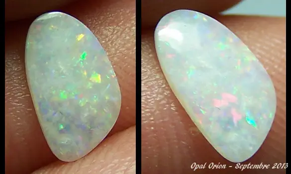 OPALE BLANCHE 0.50 CT LIGHTNING RIDGE