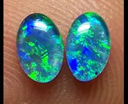 2 OPALES TRIPLET 6x4mm AUSTRALIE
