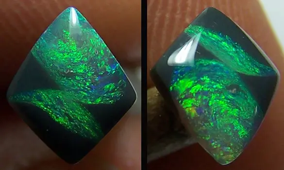 SOLID BLACK OPAL 0.65 CT AUSTRALIA