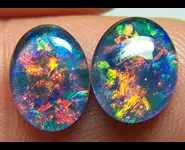 2 OPALS TRIPLET 10x8mm AUSTRALIA