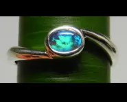 BIJOU BAGUE ARGENT 925 & OPALE AUSTRALIE