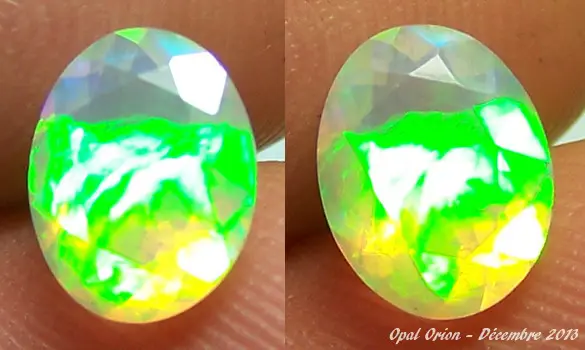 OPALE OVALE FACETTEE 1.15 CT ETHIOPIE