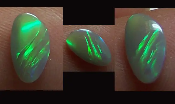 SOLID BLACK OPAL 0.80 CT AUSTRALIA