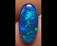 OPALE TRIPLET BLEUE 14x7mm OVALE