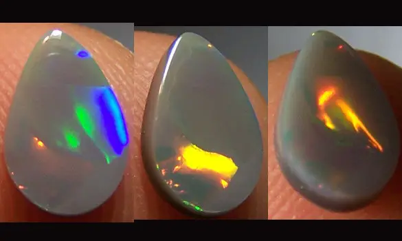 GOLD BLACK OPAL 0.85 CT AUSTRALIA