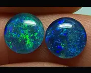 2 OPALES RONDES 8mm AUSTRALIE