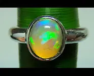 SILVER 925 RING & ETHIOPIAN OPAL