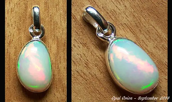 SILVER 925 PENDANT & ETHIOPIAN OPAL