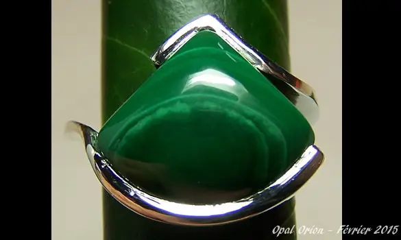 BAGUE ARGENT 925 & MALACHITE