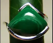 BAGUE ARGENT 925 & MALACHITE