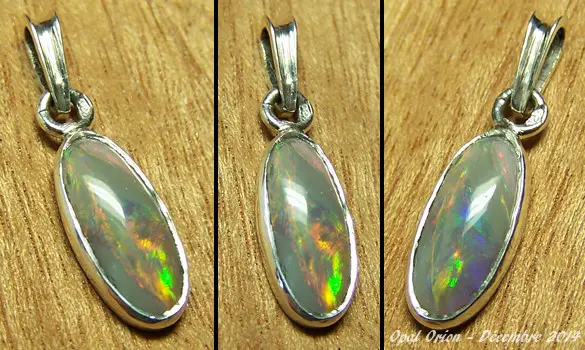 SILVER 925 PENDANT & AUSTRALIAN OPAL