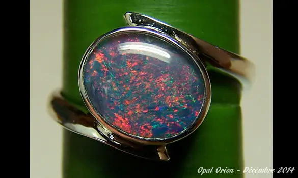 BAGUE ARGENT 925 & OPALE TRIPLET