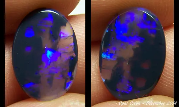 CRYSTAL BLACK OPAL 1.55 CT AUSTRALIA