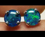 BOUCLES D'OREILLES ARGENT OPALES TRIPLET