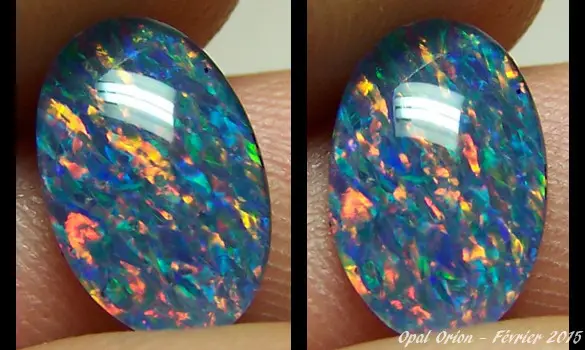 OVAL OPAL TRIPLET 12x8mm AUSTRALIA