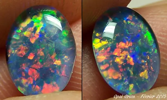 OVAL OPAL TRIPLET 10x8mm AUSTRALIA