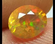 OPALE DE FEU FACETTEE MAGDALENA MEXIQUE