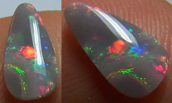SOLID BLACK OPAL 0.80 CT AUSTRALIA