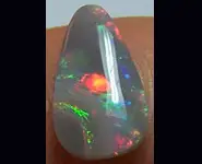 SOLID BLACK OPAL 0.80 CT AUSTRALIA