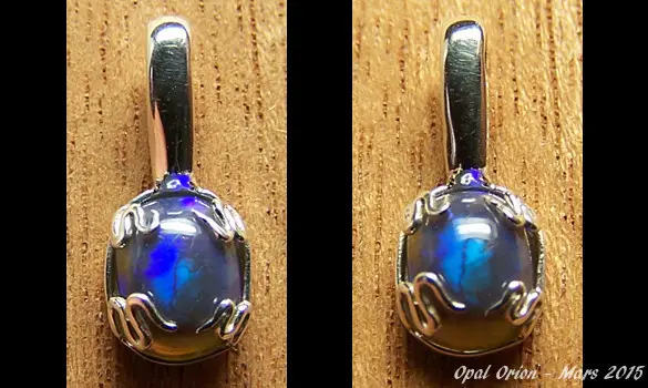 SILVER 925 PENDANT & AUSTRALIAN OPAL
