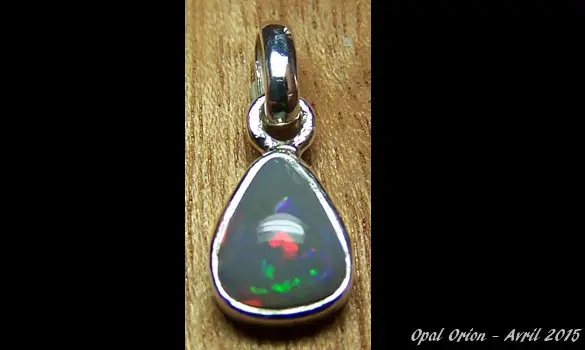 PENDENTIF ARGENT OPALE AUSTRALIE