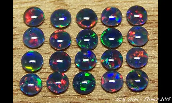 20 OPALES TRIPLET RONDES 3 MM