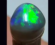 SOLID BLACK OPAL 0.45 CT AUSTRALIA