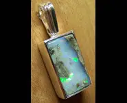 PENDENTIF ARGENT 925 & OPALE HONDURAS