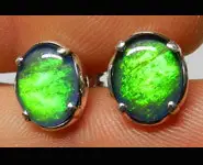 SILVER 925 EARRING & AUSTRALIAN OPALS