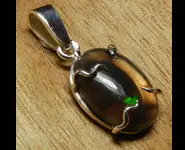 PENDENTIF ARGENT 925 GRIFFES & OPALE