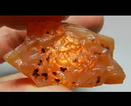 OPALE DE FEU ORANGE PIERRE BRUTE MEXIQUE