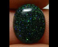 OVAL BLACK OPAL ANDAMOOKA AUSTRALIA