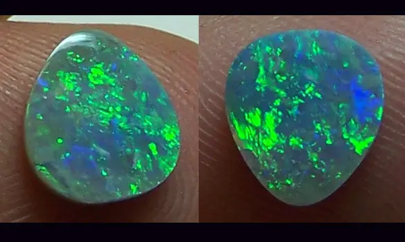 SOLID BLACK OPAL 0.90 CT AUSTRALIA