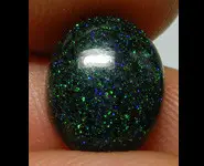 OVAL BLACK OPAL ANDAMOOKA AUSTRALIA