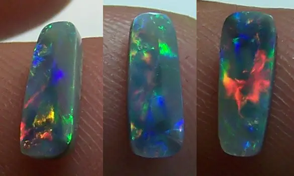 EIFFEL TOWER SOLID BLACK OPAL 0.60 CT