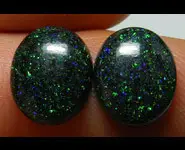 OVAL BLACK OPAL ANDAMOOKA AUSTRALIA