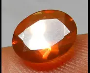 OPALE DE FEU FACETTE ORANGE MEXIQUE