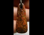 PENDENTIF PIERRE OPALE BOULDER MATRICE