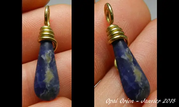 NATURAL SODALITE PENDANT