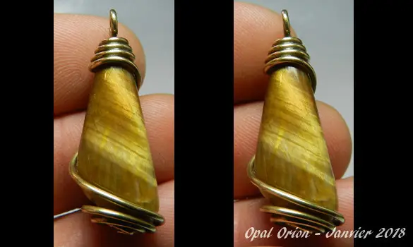 NATURAL TIGER EYE PENDANT