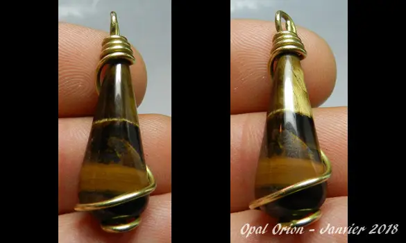 NATURAL TIGER EYE PENDANT