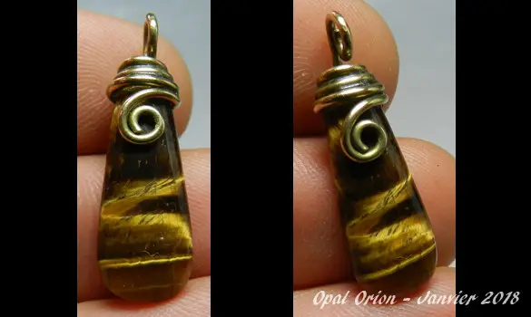 NATURAL TIGER EYE PENDANT