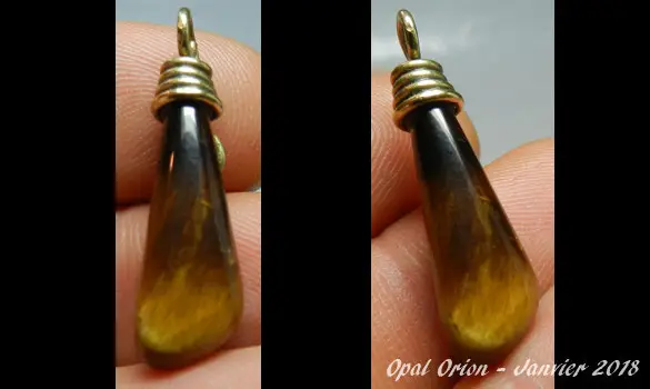 NATURAL TIGER EYE PENDANT