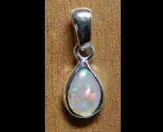 PENDENTIF ARGENT 925 BIJOU PIERRE OPALE